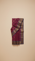 Berry Garnet Silk Saree