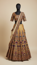 Antique Gold Lehenga Skirt